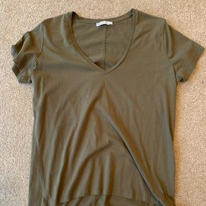 Zara olive green shirt